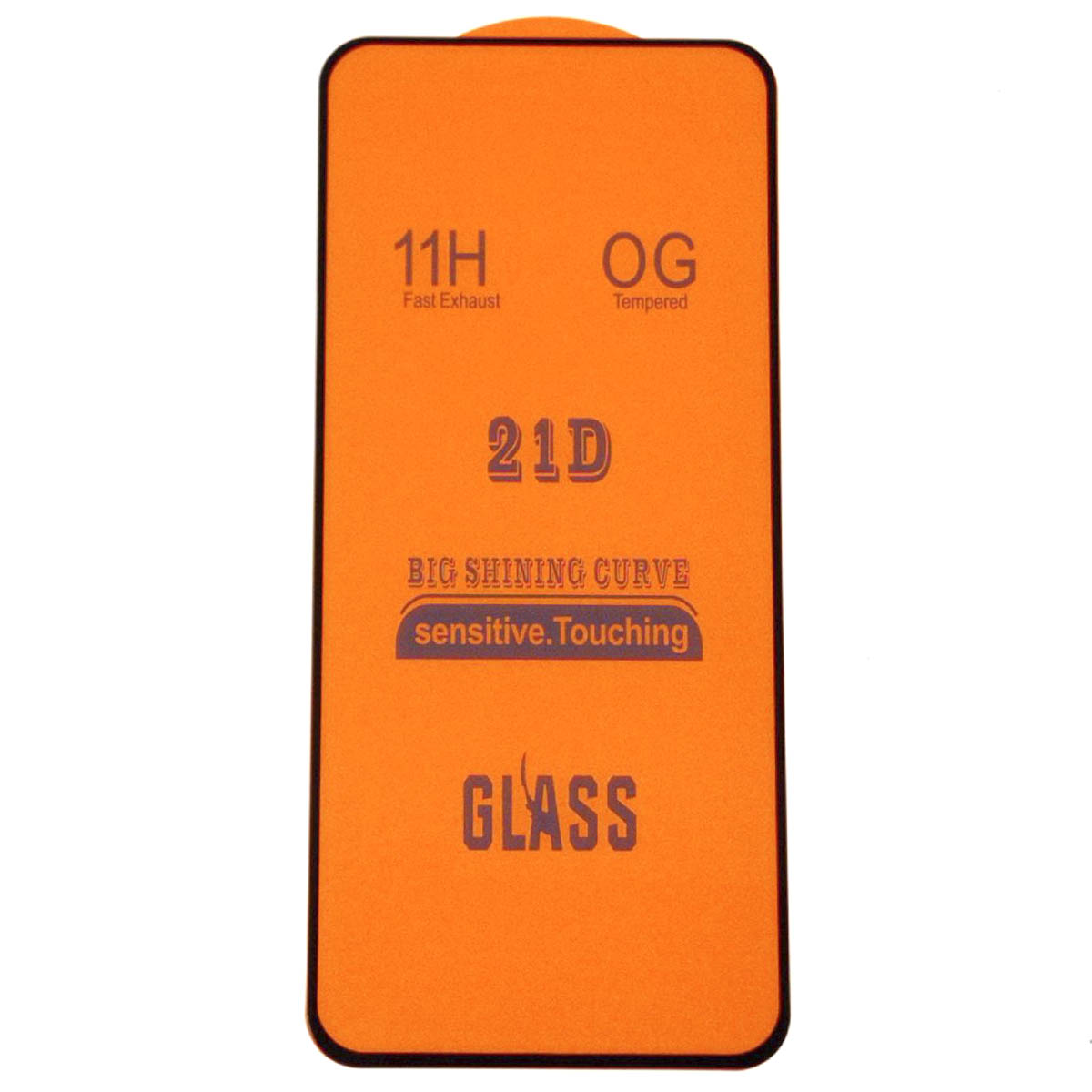 Защитное стекло 21D для Realme GT 5G, GT Master Edition, цвет окантовки черный