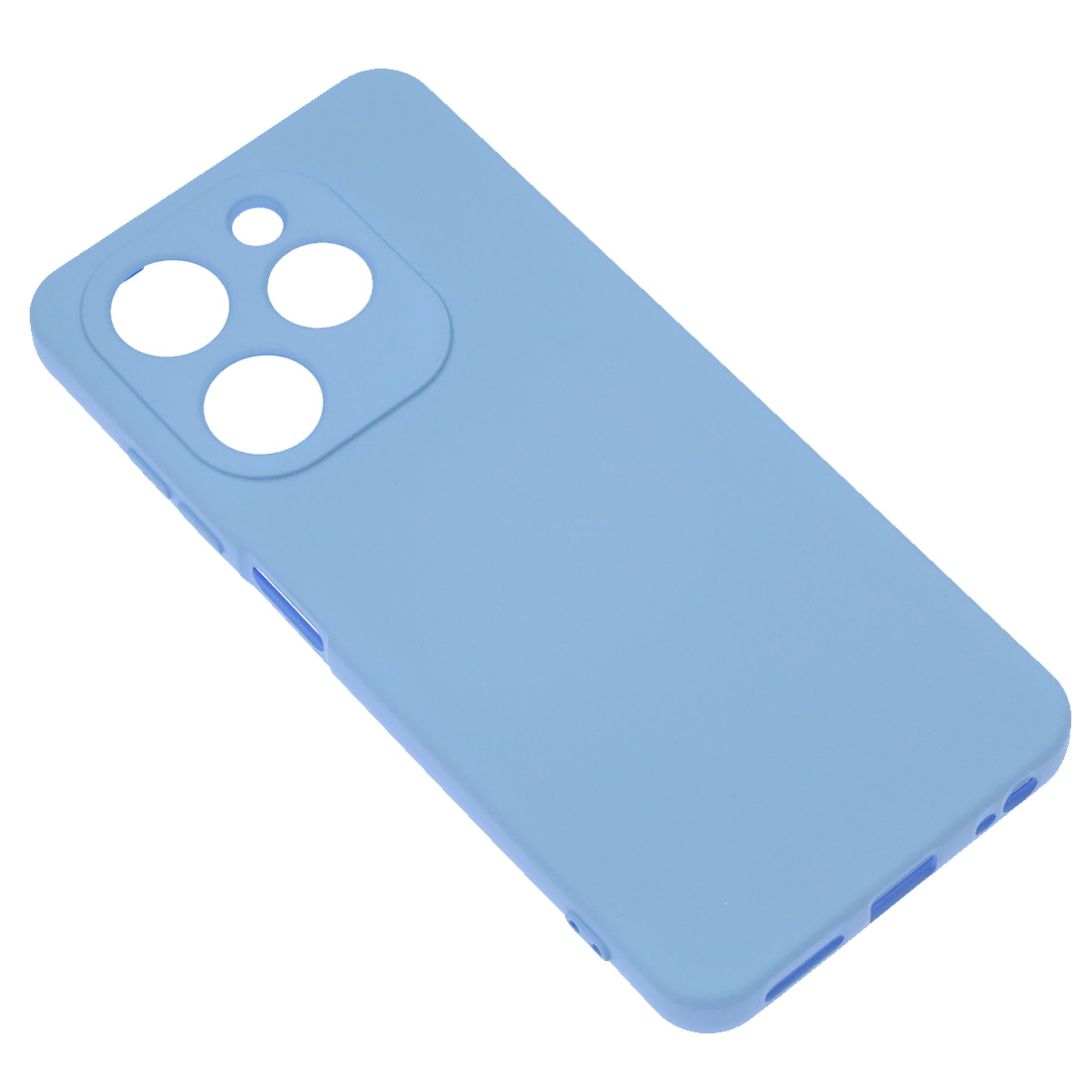 Чехол накладка NANO для TECNO SPARK GO 2024, POP 8, силикон, бархат, цвет васильковый