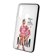 Чехол накладка для XIAOMI Redmi Note 8, силикон, рисунок Mama of Drama.