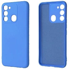 Чехол накладка NANO для TECNO Spark GO 2022, Spark 8C, Spark 9, силикон, бархат, цвет голубой Чехол накладка NANO для TECNO Spark GO 2022, Spark 8C, Spark 9, силикон, бархат, цвет голубой