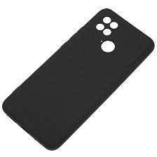 Чехол накладка Silicon Cover для XIAOMI Redmi 10C, XIAOMI POCO C40, защита камеры, силикон, бархат, цвет черный