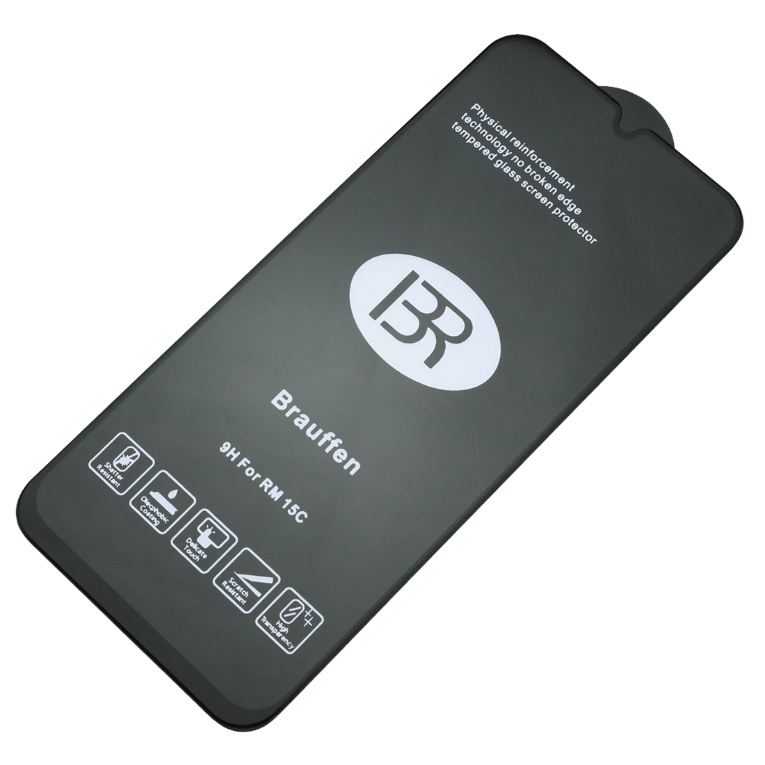 Защитное стекло 9H BRAUFFEN для XIAOMI Redmi 15C 4G, POCO C85, цвет окантовки черный