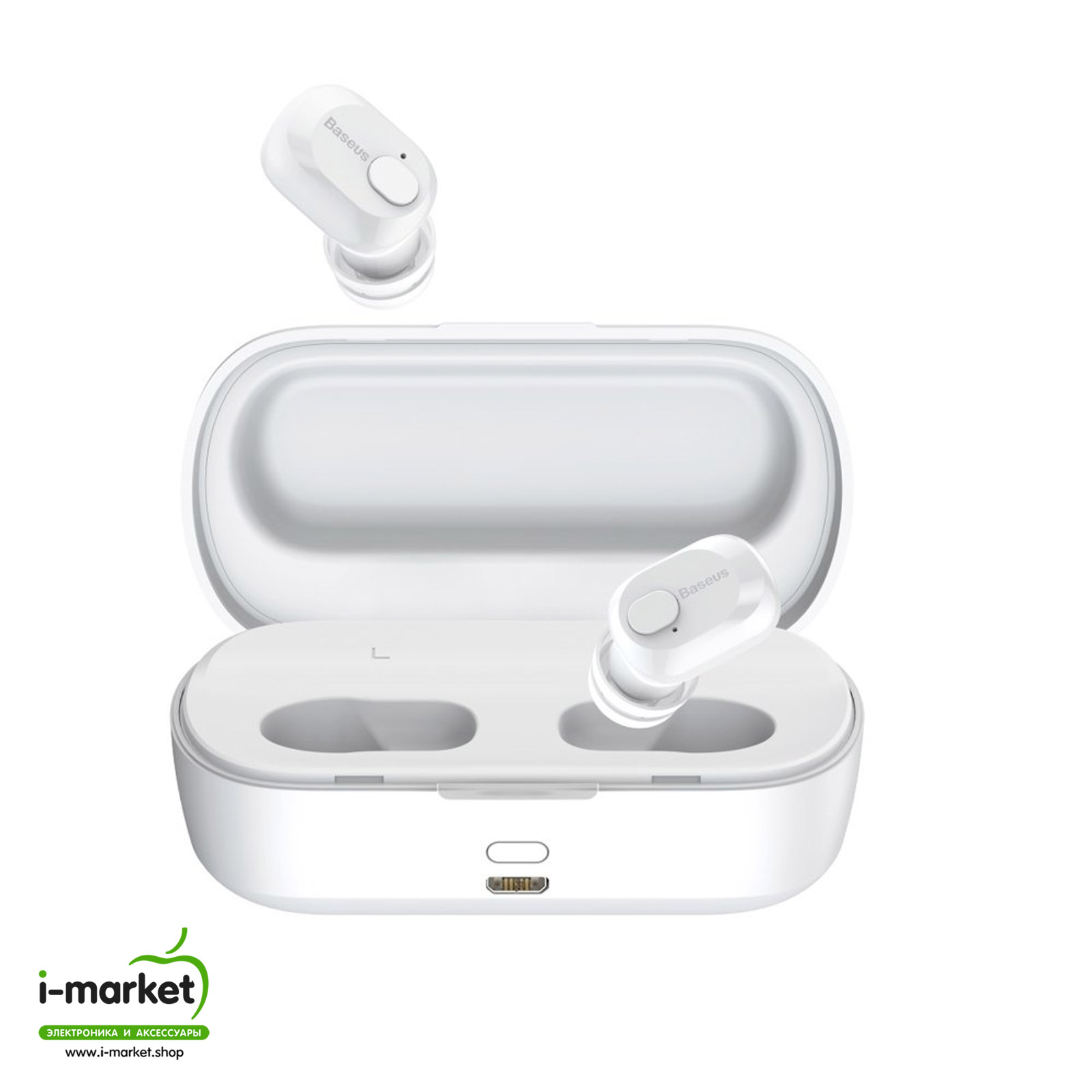 Гарнитура (наушники с микрофоном) беспроводные, BASEUS NGW01-02 Encok True Wireless Earphones W01 Bluetooth 5.0 TWS, цвет белый Гарнитура (наушники с микрофоном) беспроводные, BASEUS NGW01-02 Encok True Wireless Earphones W01 Bluetooth 5.0 TWS, цвет белый