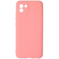 Чехол накладка для SAMSUNG Galaxy A03 (SM-A035F), силикон, цвет розовый