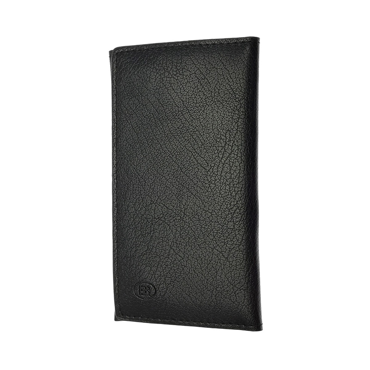 Чехол кошелек универсальный для смартфонов размером 4.0, экокожа, визитница, цвет черный.