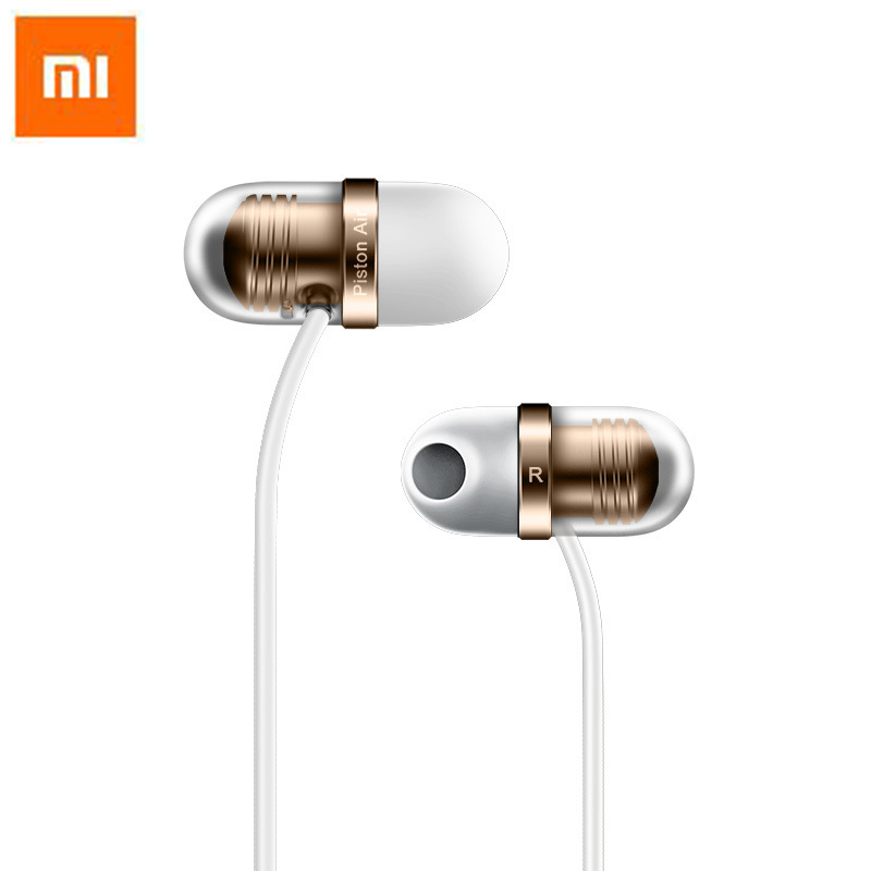 Гарнитура (наушники с микрофоном) проводная, XIAOMI capsule Earphone, цвет золотистый