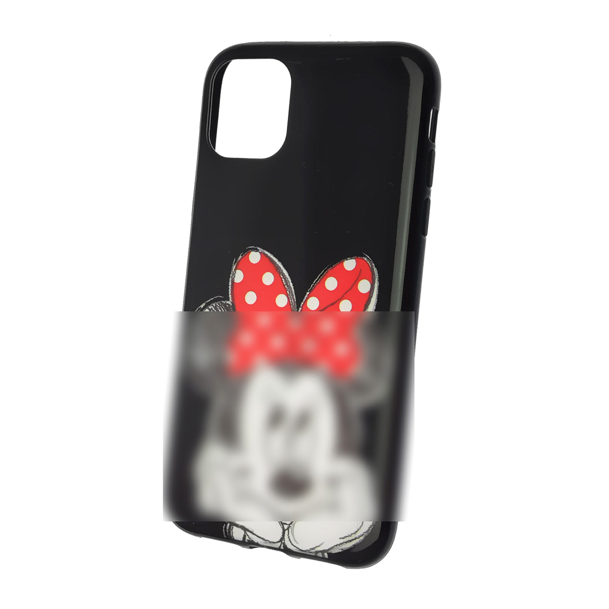 Чехол накладка для APPLE iPhone 11, силикон, рисунок Мышка с бантом