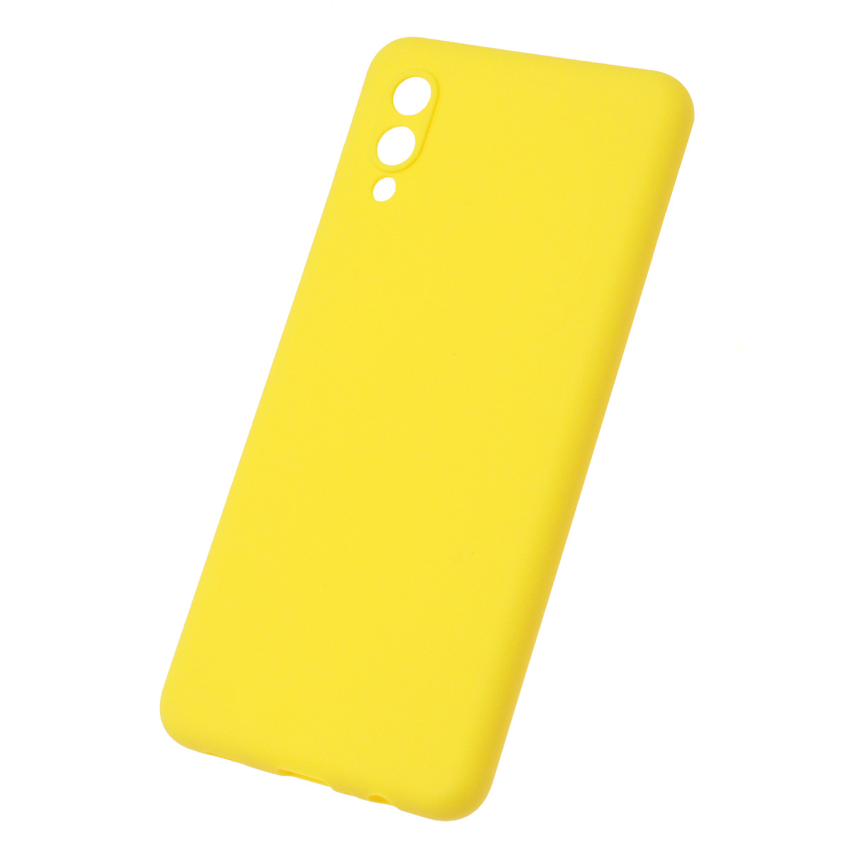 Чехол накладка для SAMSUNG Galaxy A02 (SM-A022G/DS), силикон, цвет желтый