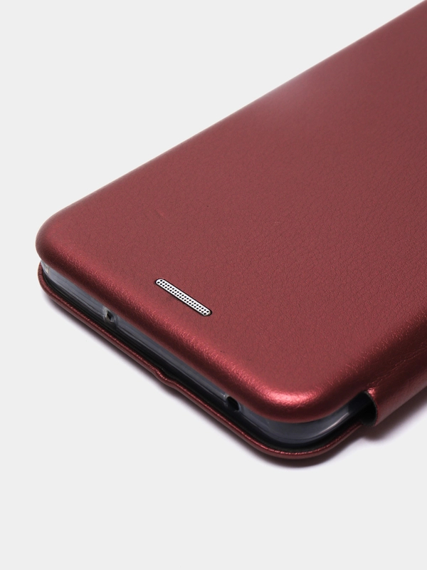 Чехол книжка STYLISH для XIAOMI 13 Lite, экокожа, визитница, цвет бордовый