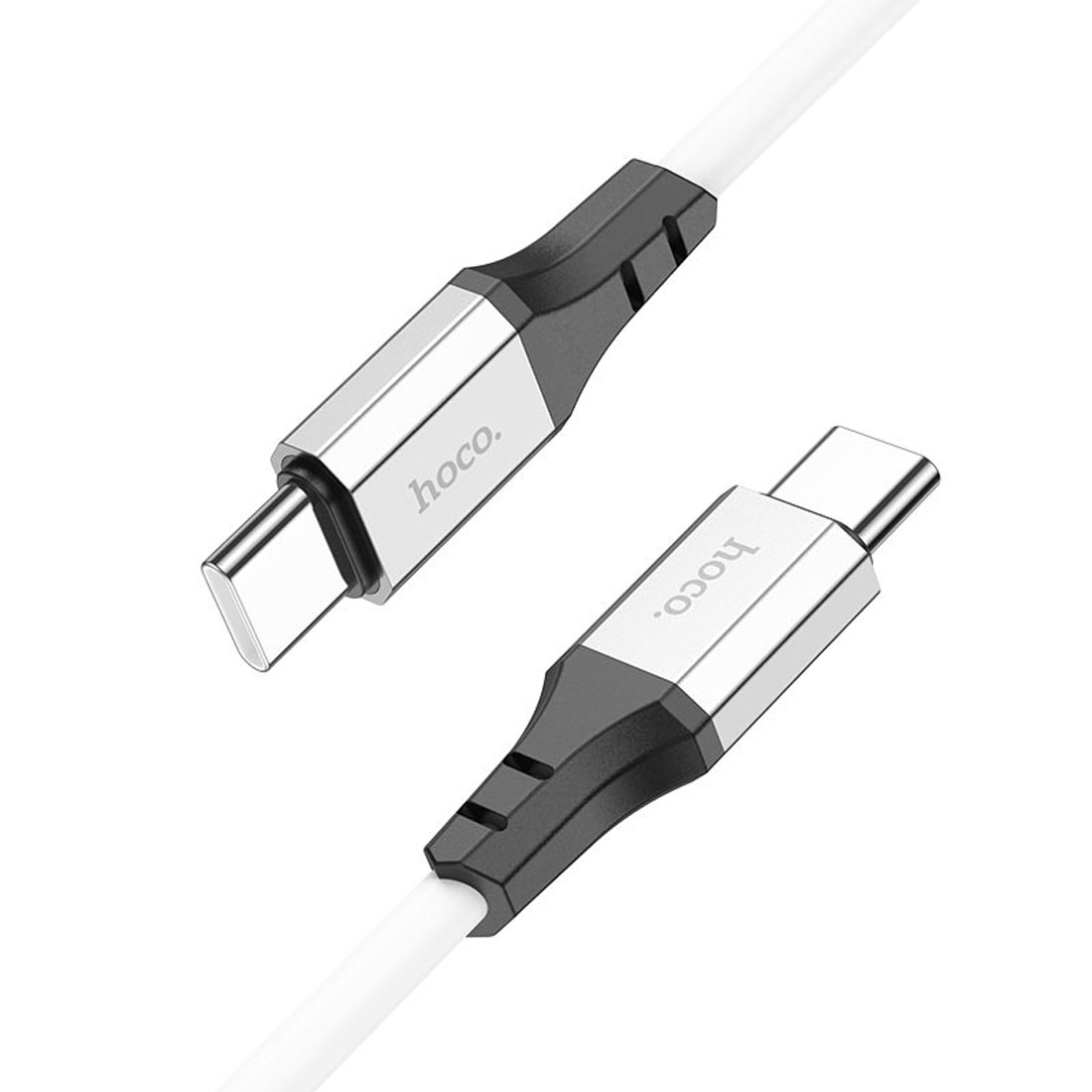 Кабель HOCO X86 USB Type C на USB Type C, 60W, длина 1 метр, цвет белый Кабель HOCO X86 USB Type C на USB Type C, 60W, длина 1 метр, цвет белый