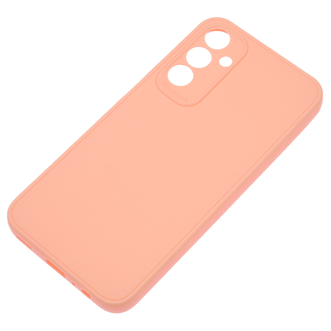 Чехол накладка для SAMSUNG Galaxy A15, защита камеры, силикон, матовый, цвет персиковый