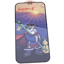 Защитное стекло Super-A+ для APPLE iPhone 12 (6.1"), iPhone 12 Pro (6.1"), цвет окантовки черный