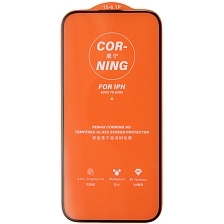 Защитное стекло REMAX CORNING GL-83 для APPLE iPhone 15 Pro (6.1"), суперпрочное, цвет окантовки черный