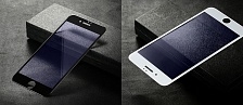 Защитное стекло Soft 3D для APPLE iPhone 6/6 plus (5.5") Anti-bluelight Baseus 0.23 PET цвет Чёрный.