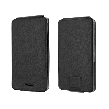 Чехол книжка универсальная для смартфонов размером 4.6 - 4.9, силикон, магнит, цвет черный.