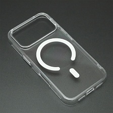 Чехол накладка KWI-NI с поддержкой MagSafe для APPLE iPhone 17 Pro (6.3"), силикон, прозрачный