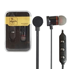 Гарнитура (наушники с микрофоном) беспроводная, MR23, цвет черный | Последняя цена