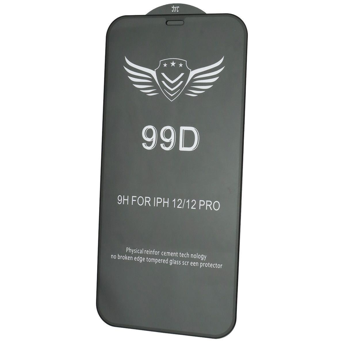 Защитное стекло 99D для APPLE iPhone 12 (6.1"), iPhone 12 Pro (6.1"), цвет окантовки черный