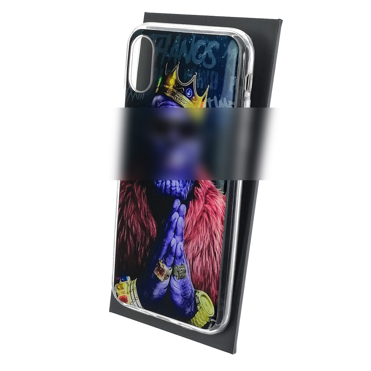Чехол накладка для APPLE iPhone X, iPhone XS, силикон, глянцевый, рисунок Человек Неон