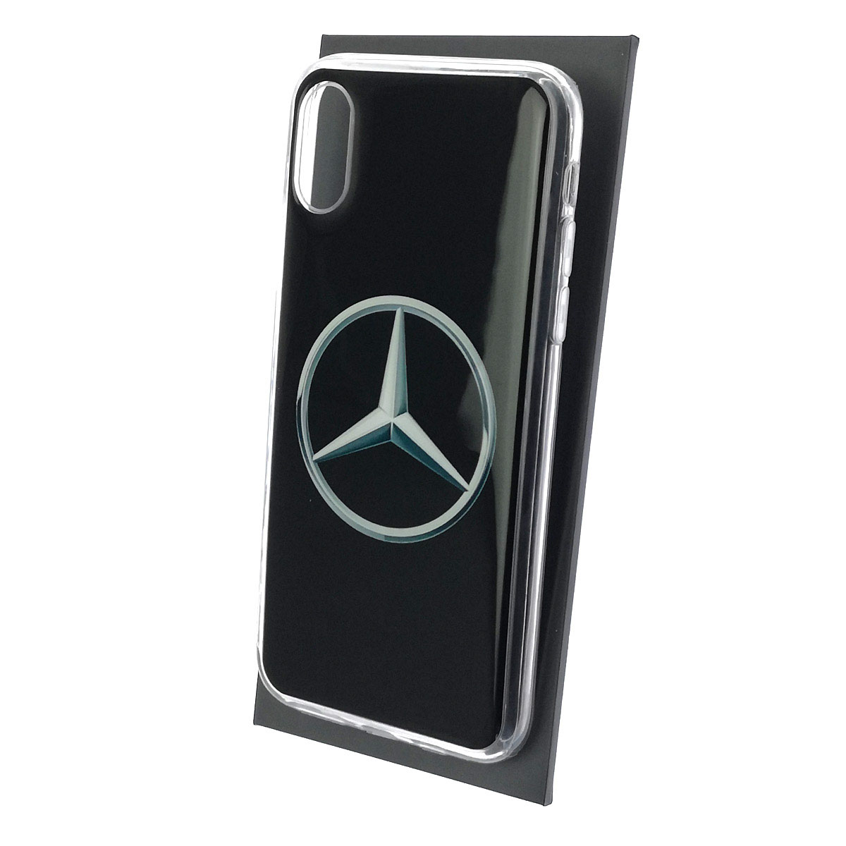 Чехол накладка для APPLE iPhone X, iPhone XS, силикон, глянцевый, рисунок Знак Mercedes
