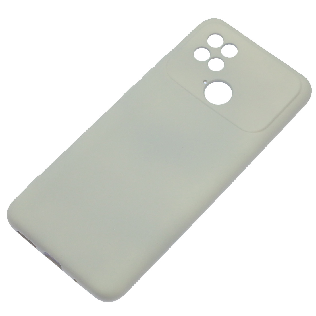 Чехол накладка Silicon Cover для XIAOMI Redmi 10C, XIAOMI POCO C40, защита камеры, силикон, бархат, цвет серый Чехол накладка Silicon Cover для XIAOMI Redmi 10C, XIAOMI POCO C40, защита камеры, силикон, бархат, цвет серый