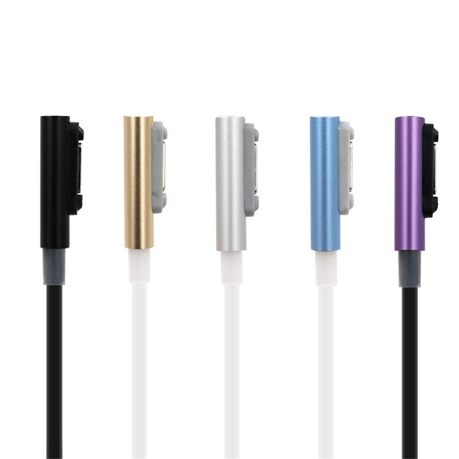 Кабель USB на магните для Sony Xperia Z1/Z2/Z3/Z3 Compact/Ultra 772 пурпурный ОРИГИНАЛ.