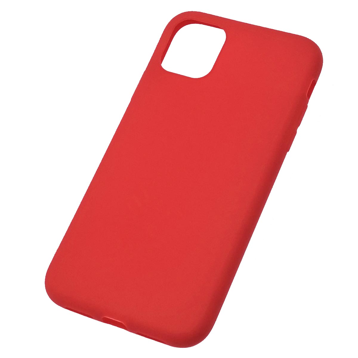 Чехол накладка SOFT TOUCH для APPLE iPhone 11, силикон, матовый, цвет красный