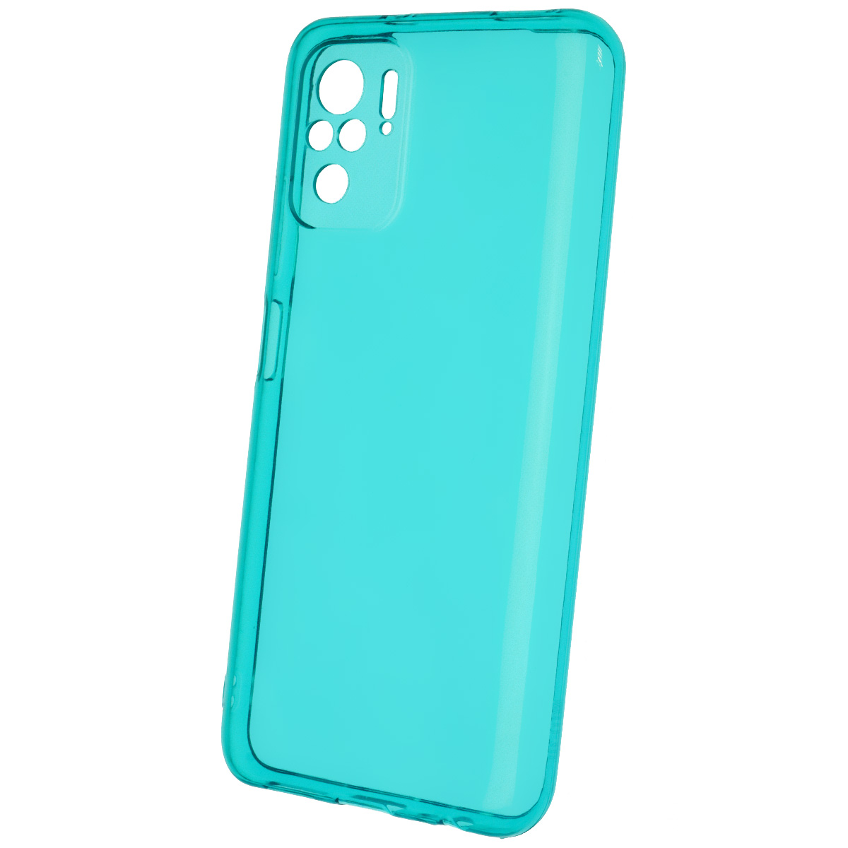 Чехол накладка Clear Case для XIAOMI Redmi Note 10, Note 10S, POCO M5s, силикон 1.5 мм, защита камеры, цвет прозрачно бирюзовый Чехол накладка Clear Case для XIAOMI Redmi Note 10, Note 10S, POCO M5s, силикон 1.5 мм, защита камеры, цвет прозрачно бирюзовый
