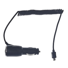 АЗУ (Автомобильное зарядное устройство) YINGDE с кабелем Micro USB, 2.1A, длина 1 метр, цвет черный