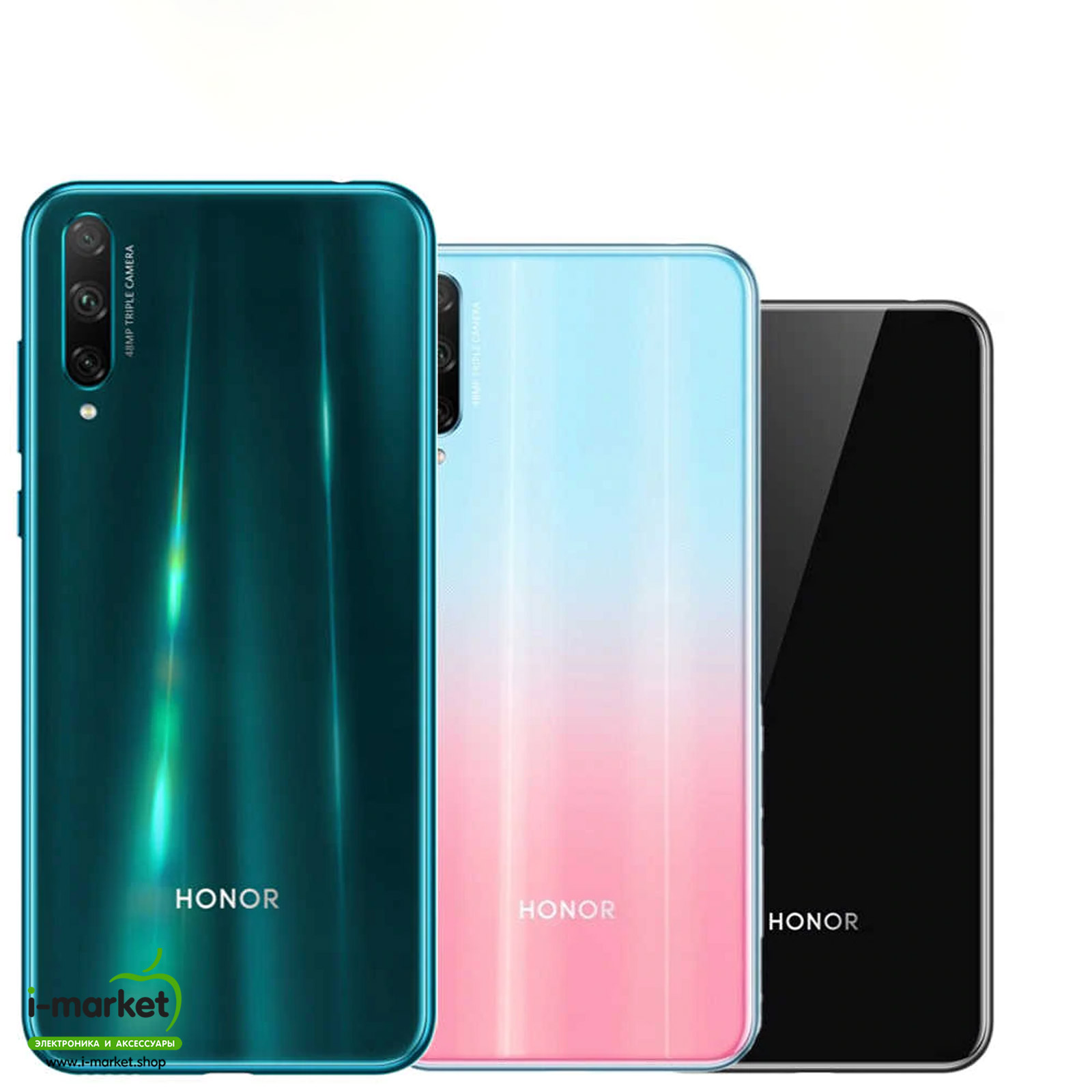 Задняя крышка корпуса для HUAWEI Honor 20 Lite, Honor 20s, цвет голубой.