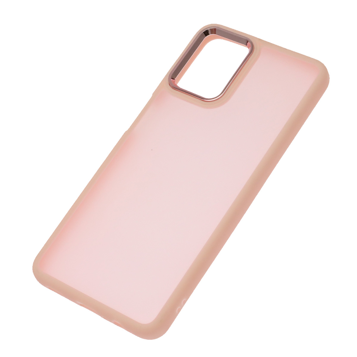 Чехол накладка для SAMSUNG Galaxy A12 4G (SM-A125), M12 (SM-A125F), силикон, пластик, цвет окантовки розовый Чехол накладка для SAMSUNG Galaxy A12 4G (SM-A125), M12 (SM-A125F), силикон, пластик, цвет окантовки розовый