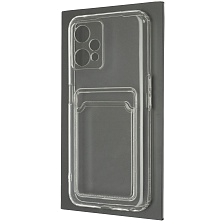 Чехол накладка CARD CASE для Realme 9 5G, 9 Pro, силикон, отдел для карт, цвет прозрачный