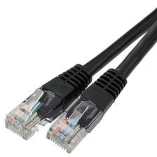 Патч-корд RJ-45, сетевой кабель для интернета, длина 3 метра, цвет черный