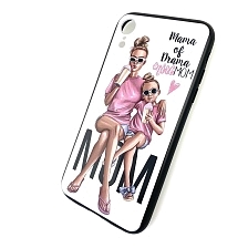 Чехол накладка для APPLE iPhone XR, силикон, рисунок Mama of Drama girlMOM.