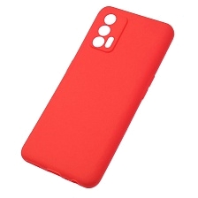 Чехол накладка SOFT TOUCH для Realme GT Neo 8, силикон, матовый, цвет красный