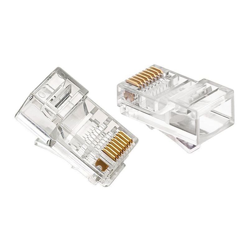 Коннектор RJ-45 для обжатия витой пары 5-й категории, 8p8c