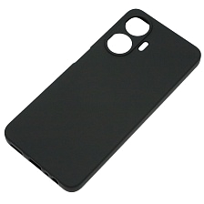 Чехол накладка NANO для Realme C55, силикон, бархат, цвет черный