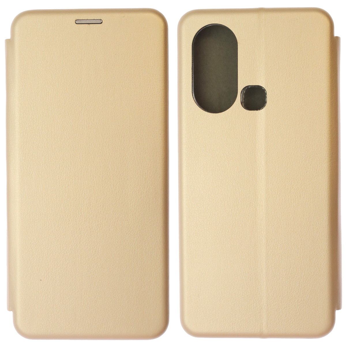 Чехол книжка STYLISH для INFINIX HOT 11S, экокожа, визитница, цвет золотистый