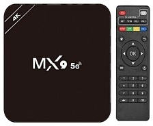 Смарт ТВ-приставка (SMART TV MX9 5G) Android 14, 16ГБ/512ГБ, HDMI 4K, цвет черный