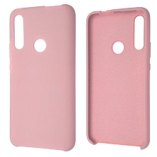 Чехол накладка Silicon Cover для HUAWEI P Smart Z, Honor 9X, Oppo F11 Pro, силикон, бархат, цвет светло розовый.