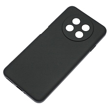 Чехол накладка NANO для HUAWEI Nova Y91, Nova Y14i, защита камеры, силикон, бархат, цвет черный