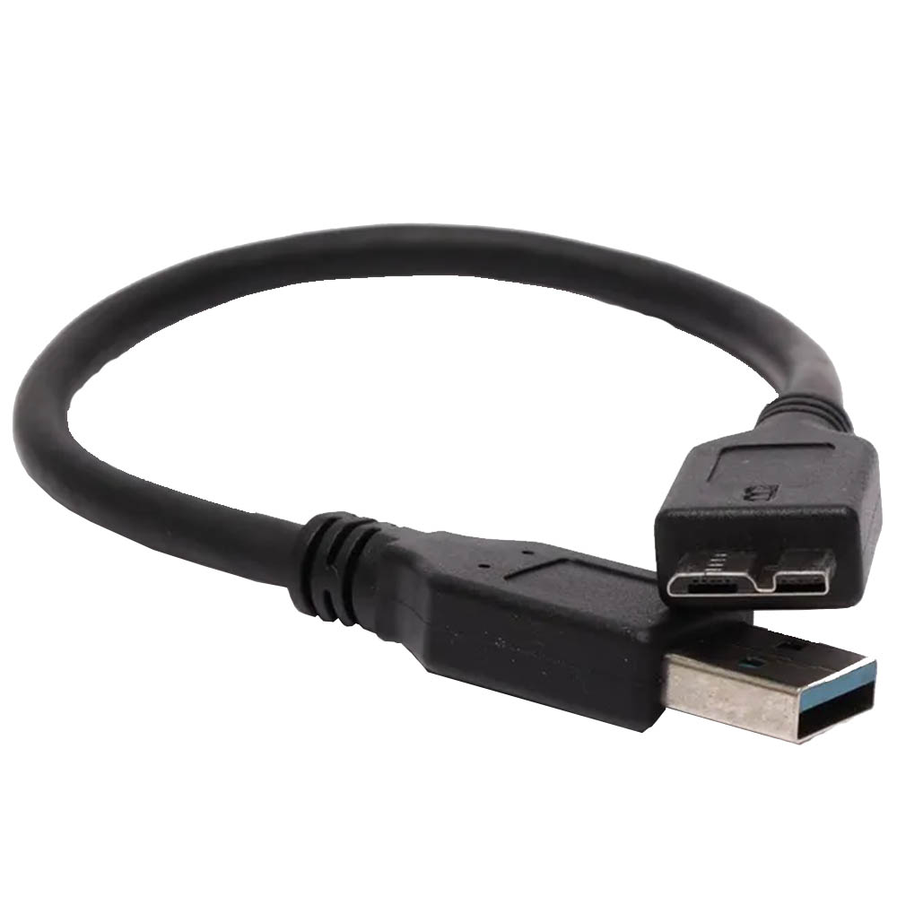 Кабель соединительный USB 3.0 A на microUSB B, длина 50 см, цвет черный Кабель соединительный USB 3.0 A на microUSB B, длина 50 см, цвет черный