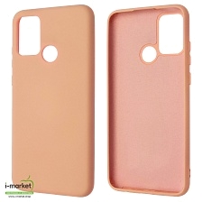 Чехол накладка Silicon Cover для HUAWEI Honor 9A (MOA-LX9N), силикон, бархат, цвет розовое золото