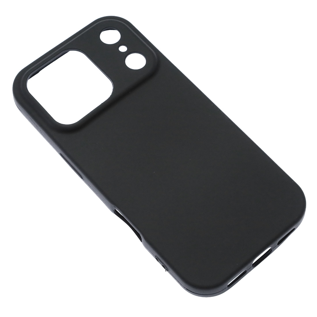 Чехол накладка NANO для APPLE iPhone 17 Pro, силикон, бархат, цвет черный