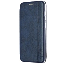 Чехол книжка LIZARD для SAMSUNG Galaxy A31 (SM-A315), экокожа, визитница, цвет темно синий