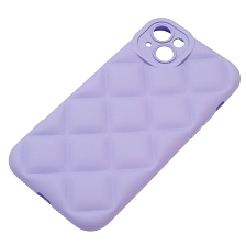 Чехол накладка для APPLE iPhone 14 Plus (6.7"), силикон, 3D ромб, цвет сиреневый