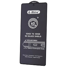 Защитное стекло 6D G-Rhino для INFINIX Note 40 4G, GT 20 Pro, TECNO Pova 6, Pova 6 Pro 5G, Camon 30 4G, Camon 30 5G, TECNO Camon 40 4G, цвет окантовки черный