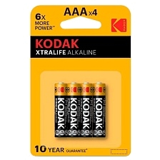 Батарейка KODAK XTRALIFE LR03 AAA BL4 1.5V