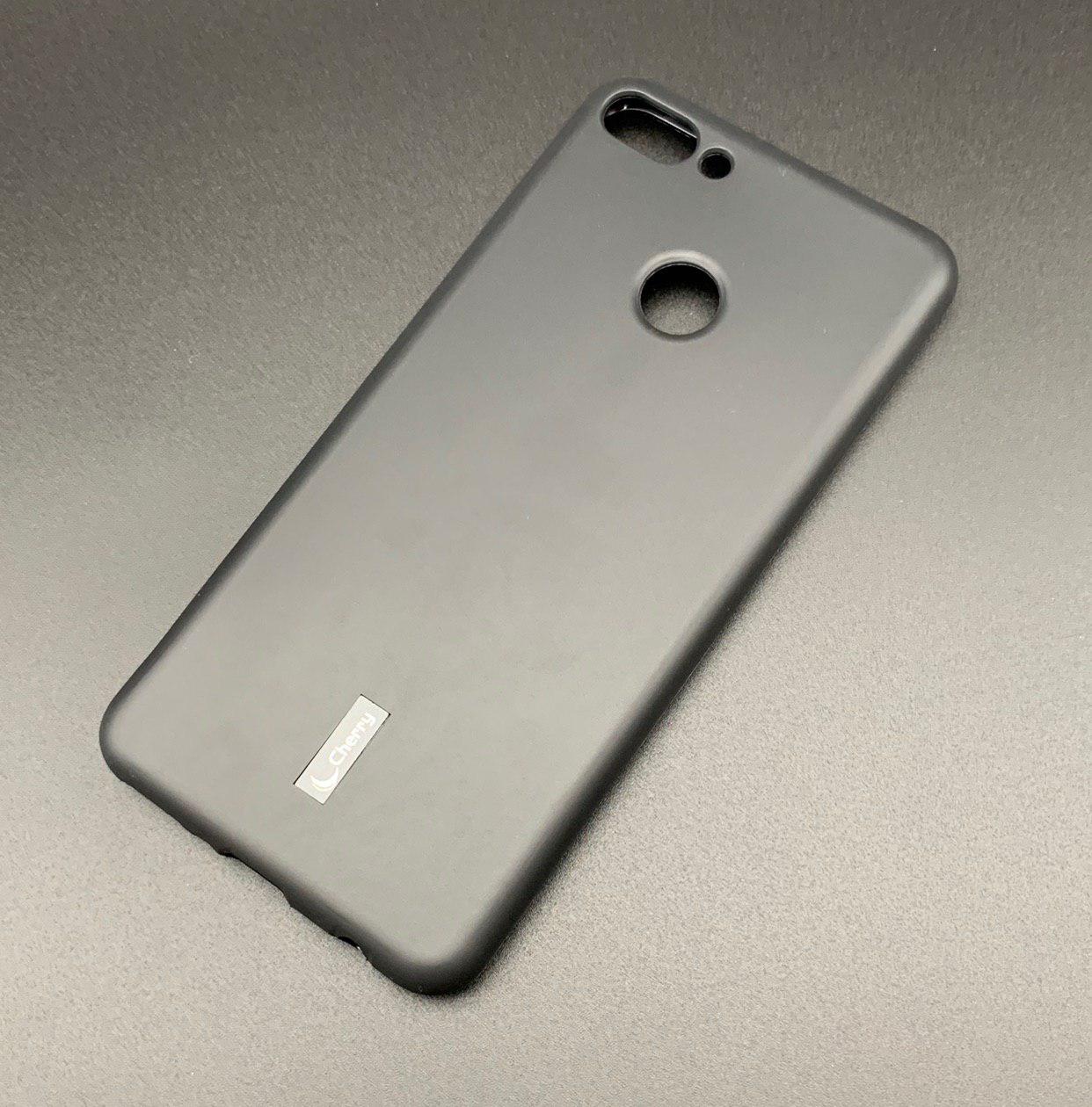 Чехол накладка Cherry для HUAWEI Honor Y9 2019, силикон, цвет черный.