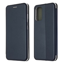 Чехол книжка STYLISH для SAMSUNG Galaxy A32 4G (SM-A325F), экокожа, визитница, цвет темно синий